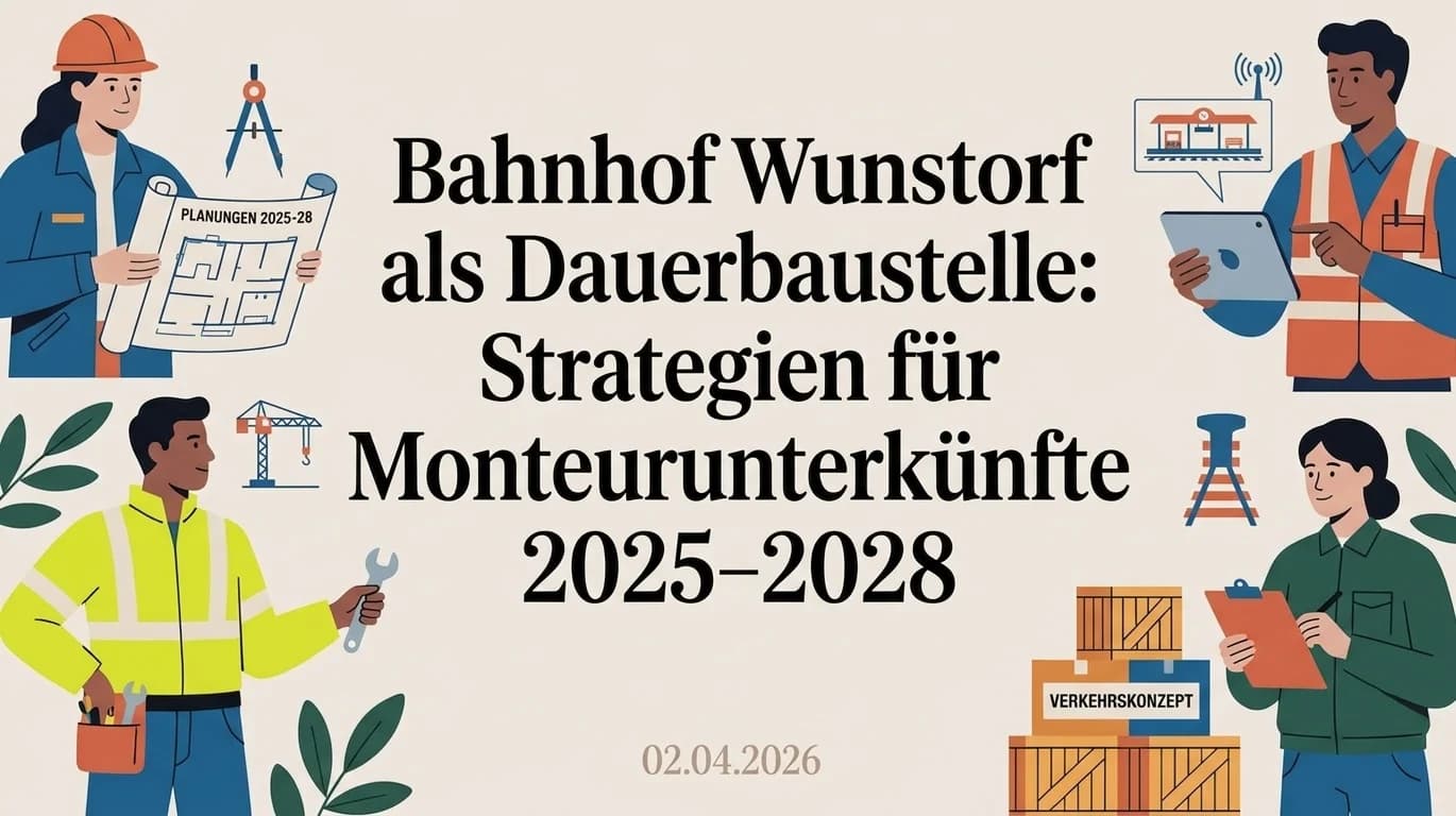 Bahnhof Wunstorf als Dauerbaustelle: Strategien für Monteurunterkünfte 2025–2028